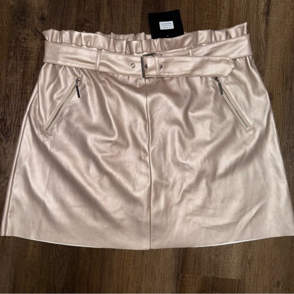 NWT Marc New York Andrew Marc Metallic Mini Skirt